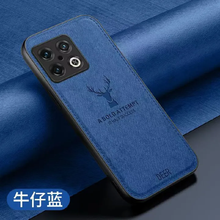 Phone Case For OnePlus 10 Pro Simple Cloth Pattern Shockproof Bumper Cover