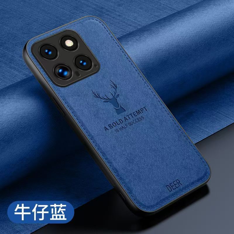 Phone Case For XiaoMi 14 5G Simple Cloth Pattern Shockproof Bumper Cover