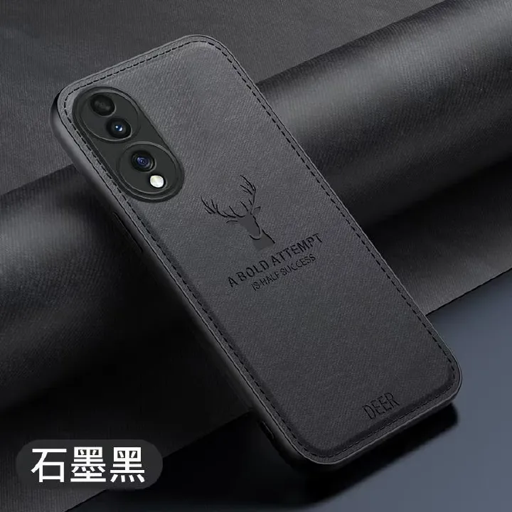 Phone Case For Honor 70 Simple Cloth Pattern Shockproof Bumper Cover