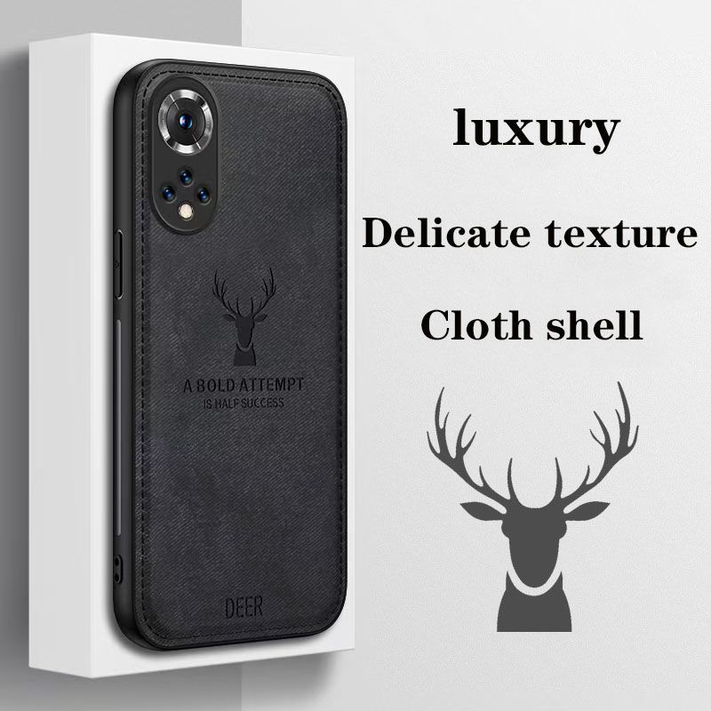 Phone Case For Huawei nova 9 Pro 6.72" Simple Cloth Pattern Shockproof Bumper Cover