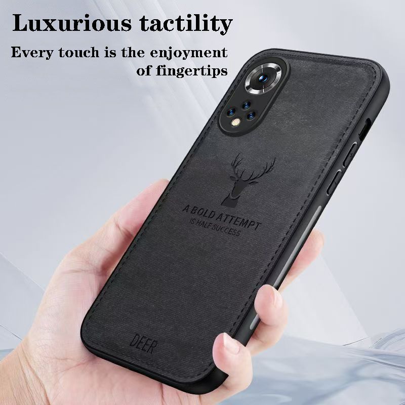 Phone Case For Huawei nova 9 Pro 6.72" Simple Cloth Pattern Shockproof Bumper Cover