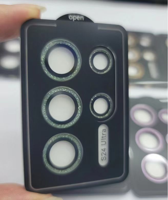 Camera Lens Protector For Samsung Galaxy S24 Ultra S24 Plus S23 Ultra S23 Plus Toughened Glass+Aluminium Alloy Metal Camera Lens Protectors Film