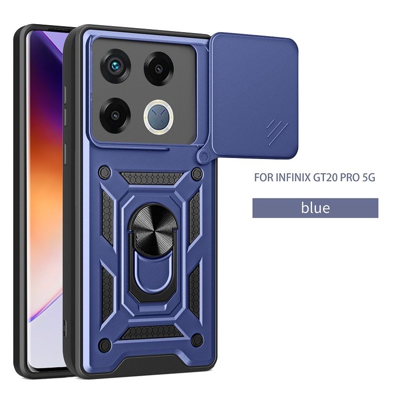 Luxury Phone Case The Camera Lens Cover For Infinix GT 20 Pro 5G Shockproof Bumper Cover vehicle-mounted Magnetic Kickstand Case