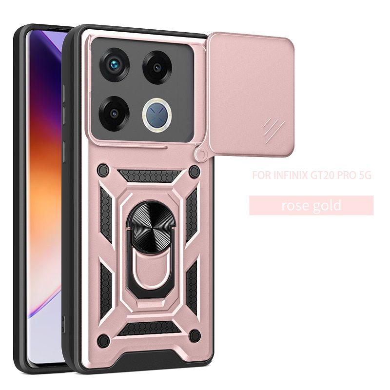 Luxury Phone Case The Camera Lens Cover For Infinix GT 20 Pro 5G Shockproof Bumper Cover vehicle-mounted Magnetic Kickstand Case