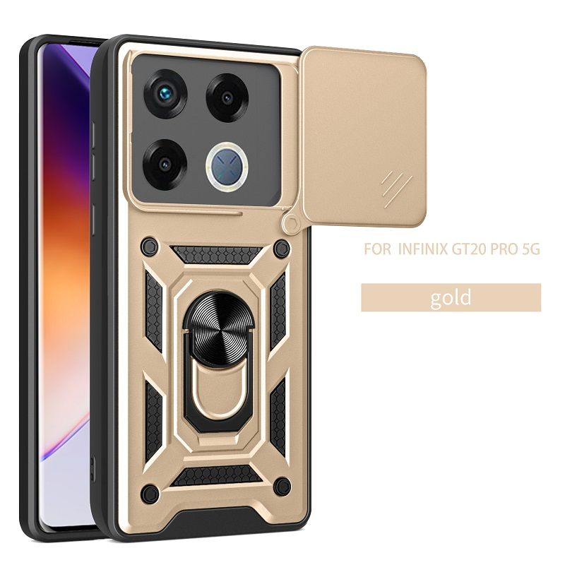 Luxury Phone Case The Camera Lens Cover For Infinix GT 20 Pro 5G Shockproof Bumper Cover vehicle-mounted Magnetic Kickstand Case