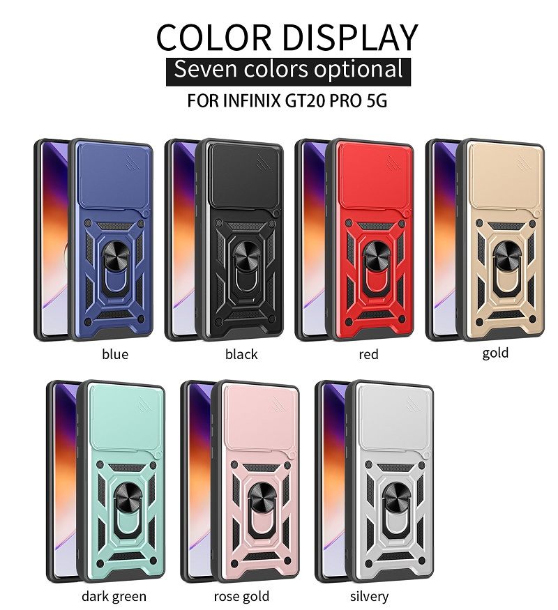 Luxury Phone Case The Camera Lens Cover For Infinix GT 20 Pro 5G Shockproof Bumper Cover vehicle-mounted Magnetic Kickstand Case