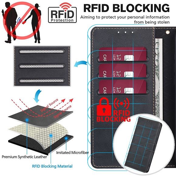 Flip Folio Cover For TCL 50 XL Leather Case Wallet Shockproof Durable Magnetic Clip Closure Phone Case