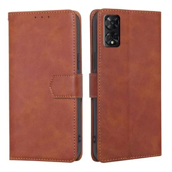 Flip Folio Cover For TCL 50 5G Leather Case Wallet Shockproof Durable Magnetic Clip Closure Phone Case
