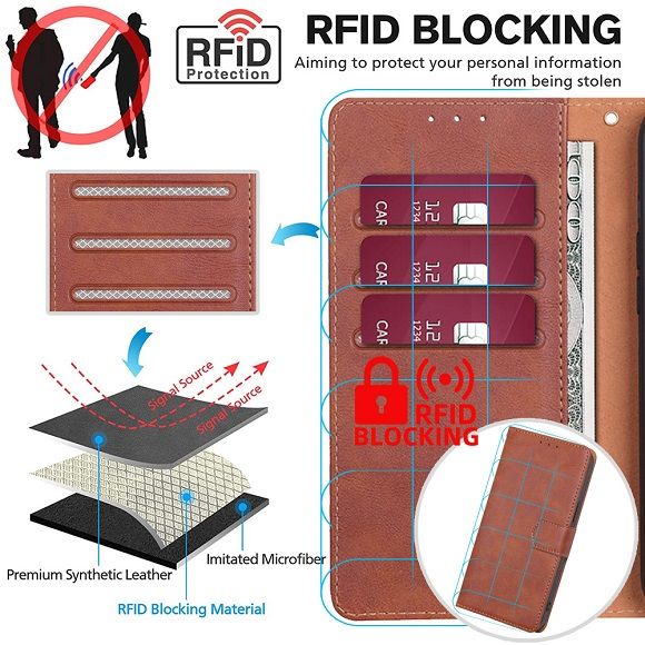 Flip Folio Cover For Tecno Camon 30 Leather Case Wallet Shockproof Durable Magnetic Clip Closure Phone Case