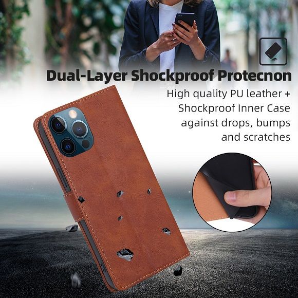 Flip Folio Cover For Tecno Camon 30 Leather Case Wallet Shockproof Durable Magnetic Clip Closure Phone Case