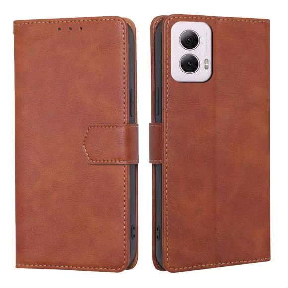 Flip Folio Cover For Motorola Moto G Power 2024 5G Leather Case Wallet Shockproof Durable Magnetic Clip Closure Phone Case