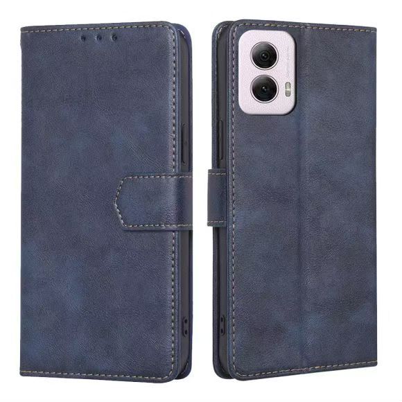 Flip Folio Cover For Motorola Moto G Power 2024 5G Leather Case Wallet Shockproof Durable Magnetic Clip Closure Phone Case