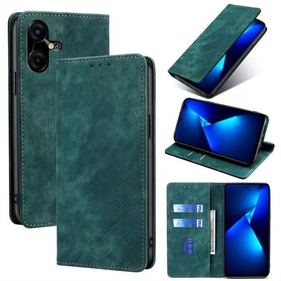 Flip Cover For Tecno Pova Neo 3 Leather Case [Flip Vintage Leather] Wallet Shockproof Durable Retro Phone Case