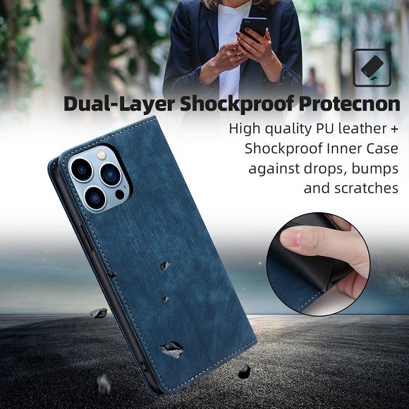 Flip Cover For Tecno Pova Neo 3 Leather Case [Flip Vintage Leather] Wallet Shockproof Durable Retro Phone Case