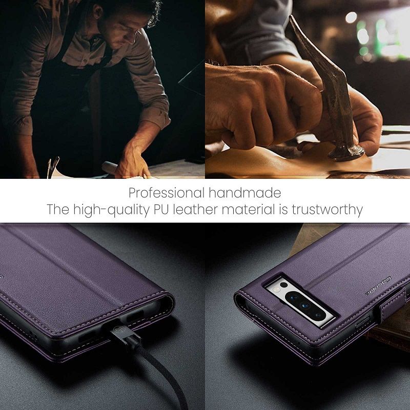 Flip Cover For Xiaomi Redmi Note 13 Pro 4G 5G 12S 11S,Redmi 13C 11T 12T Pro Leather Case [Flip Vintage Leather] Wallet Shockproof Durable Retro Phone Case