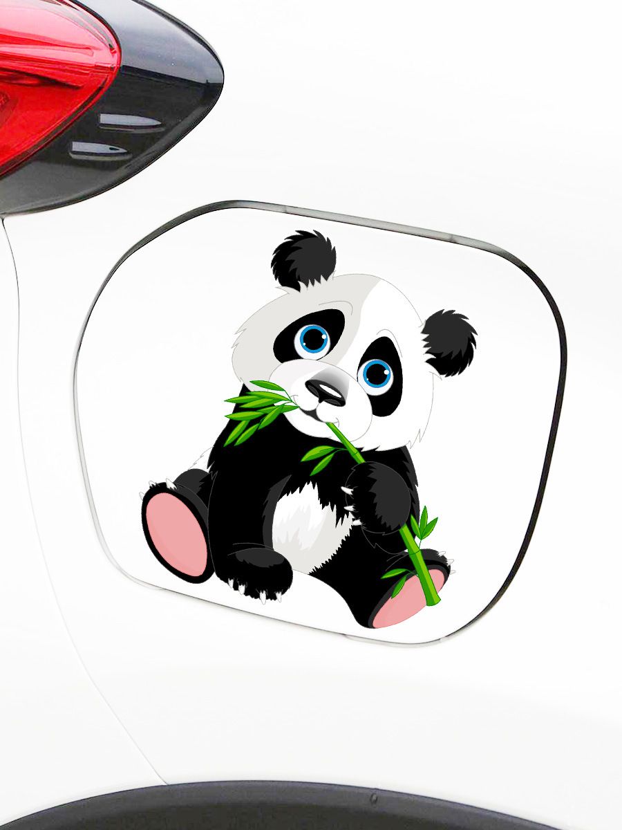 (Stickers) car Sticker scratch covers Cartoon Cute Pet Panda Car Sticker 3D Waterproof Electric Car decoration