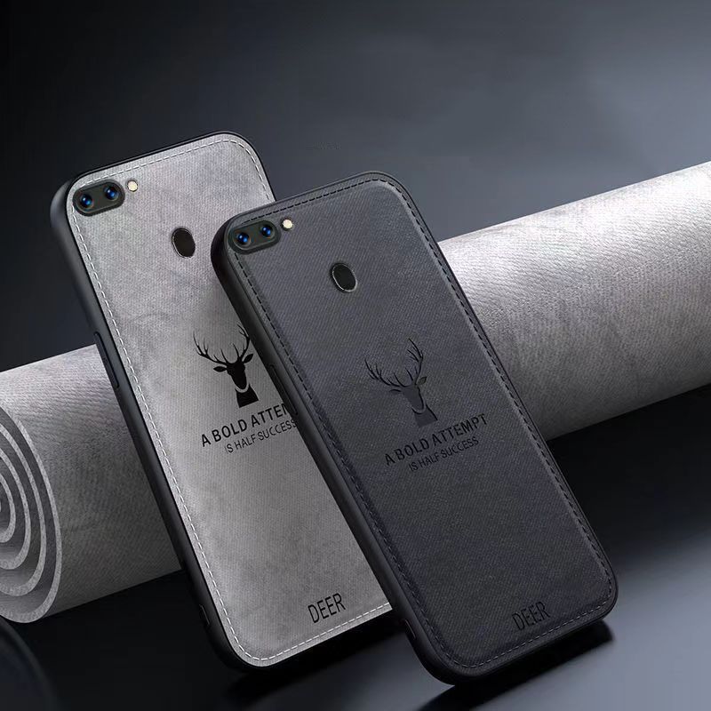 Phone Case For OPPO R15 Simple Cloth Pattern Shockproof Bumper Cover