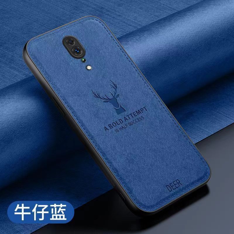 Phone Case For Oppo Reno Z Simple Cloth Pattern Shockproof Bumper Cover