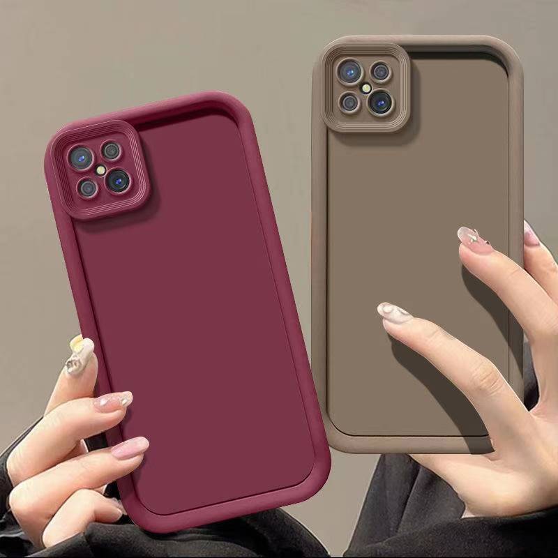 Silicone Phone Case For OPPO A92S 5G/Reno4 Z 5G Fall Prevention Protective Case