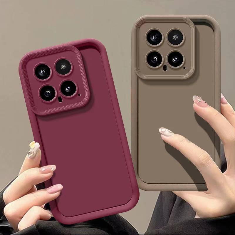 Silicone Phone Case For XiaoMi 14 5G Fall Prevention Protective Case