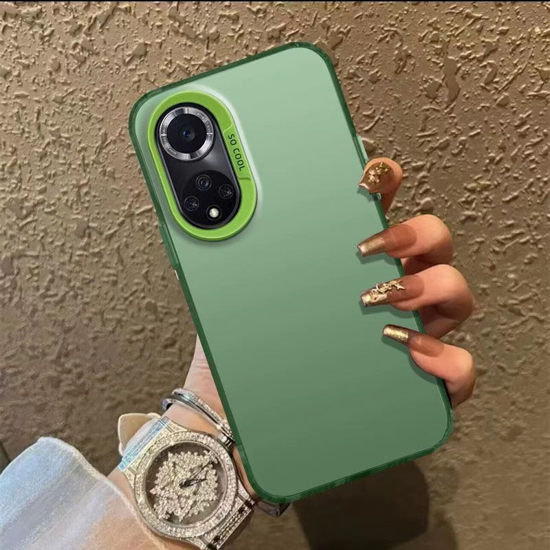 Fashion IMD Double Layer Colorful Silver Frosted duricrust Case For Huawei nova 9 6.57" Fall Prevention Protection Case