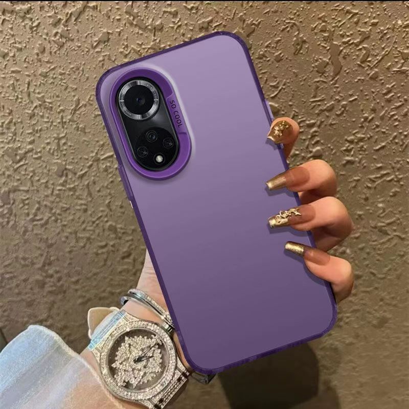 Fashion IMD Double Layer Colorful Silver Frosted duricrust Case For Huawei nova 9 6.57" Fall Prevention Protection Case