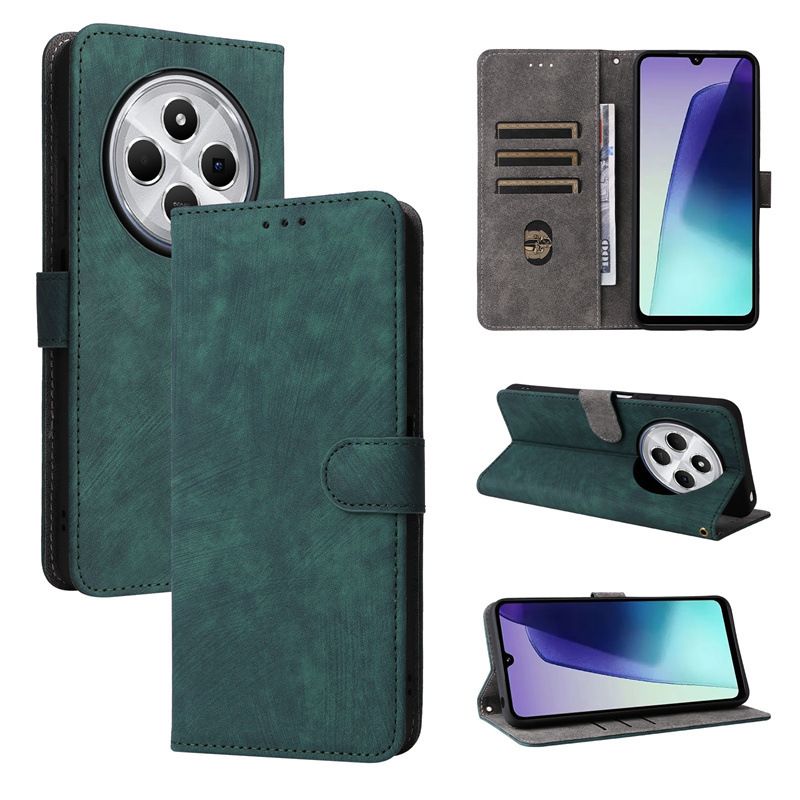 Flip Cover for Xiaomi Redmi 14C / Poco C75 PU Leather Phone Case Full-Body Protection Shockproof [RFID Blocking] Wallet Cover