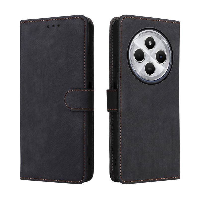 Flip Cover for Xiaomi Redmi 14C / Poco C75 PU Leather Phone Case Full-Body Protection Shockproof [RFID Blocking] Wallet Cover