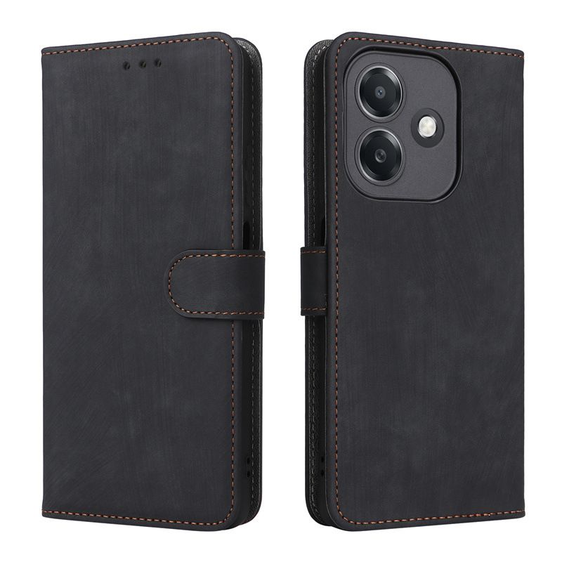 Flip Cover for OPPO A3X PU Leather Phone Case Full-Body Protection Shockproof [RFID Blocking] Wallet Cover