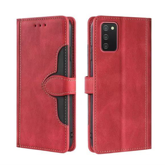 Wallet PU Leather Flip Cover For Samsung Galaxy A02S Vintage Leather Durable Protective Cover