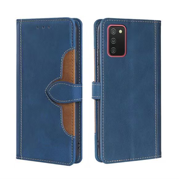 Wallet PU Leather Flip Cover For Samsung Galaxy A02S Vintage Leather Durable Protective Cover