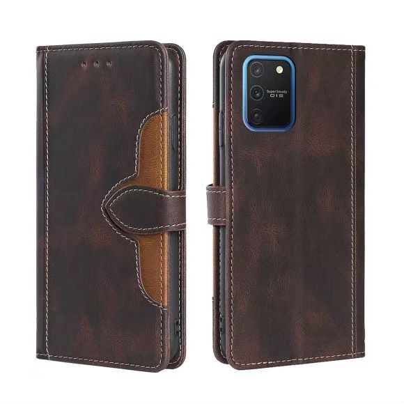 Wallet PU Leather Flip Cover For Samsung Galaxy S10 Lite Vintage Leather Durable Protective Cover