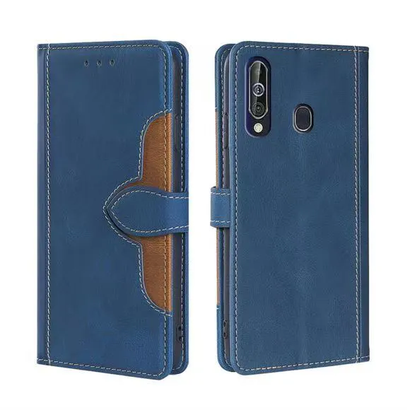 Wallet PU Leather Flip Cover For Samsung Galaxy A60 Vintage Leather Durable Protective Cover