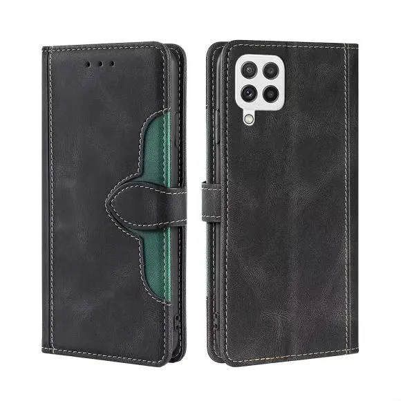 Wallet PU Leather Flip Cover For Samsung Galaxy A22 4G Vintage Leather Durable Protective Cover