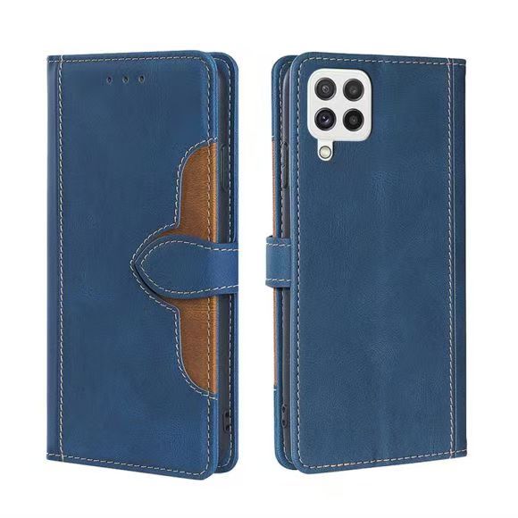 Wallet PU Leather Flip Cover For Samsung Galaxy A22 4G Vintage Leather Durable Protective Cover