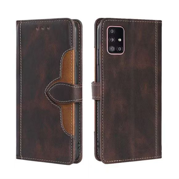 Wallet PU Leather Flip Cover For Samsung Galaxy A51 5G SM-A516B/SM-A516F/, SM-A516N Vintage Leather Durable Protective Cover