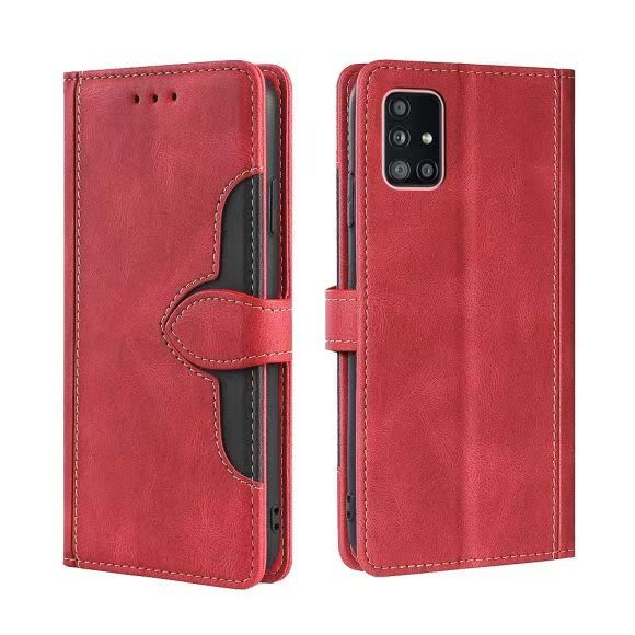 Wallet PU Leather Flip Cover For Samsung Galaxy A51 5G SM-A516B/SM-A516F/, SM-A516N Vintage Leather Durable Protective Cover