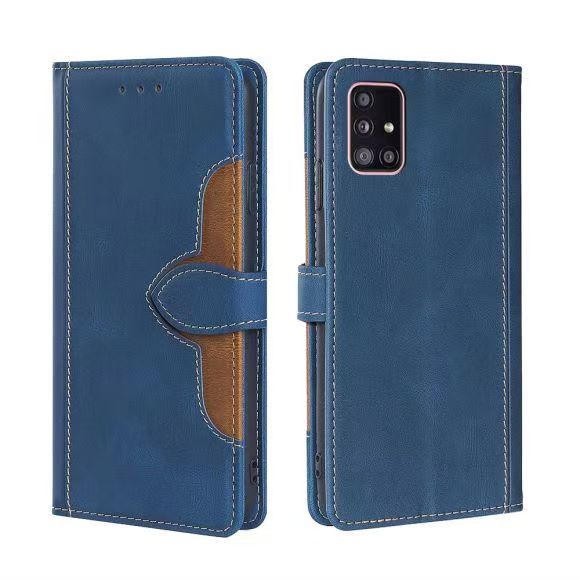 Wallet PU Leather Flip Cover For Samsung Galaxy A51 5G SM-A516B/SM-A516F/, SM-A516N Vintage Leather Durable Protective Cover