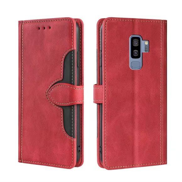 Wallet PU Leather Flip Cover For Samsung Galaxy S9 Plus Vintage Leather Durable Protective Cover