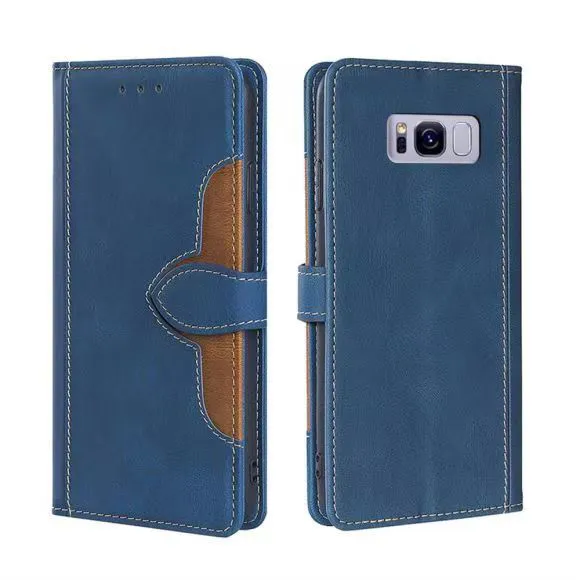 Wallet PU Leather Flip Cover For Samsung Galaxy S8 Plus Vintage Leather Durable Protective Cover