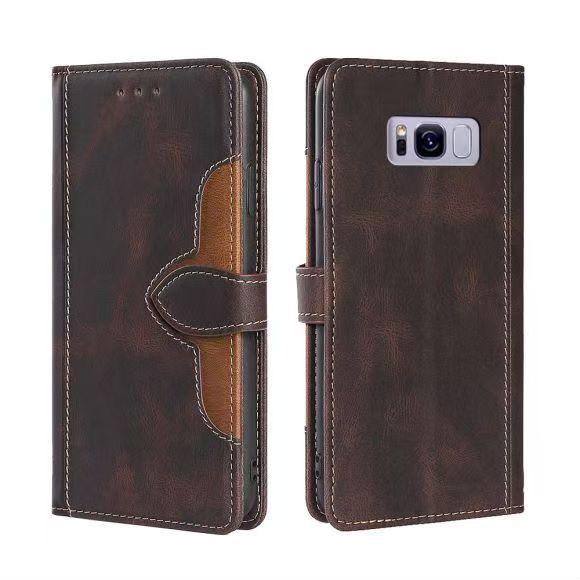 Wallet PU Leather Flip Cover For Samsung Galaxy S8 Plus Vintage Leather Durable Protective Cover