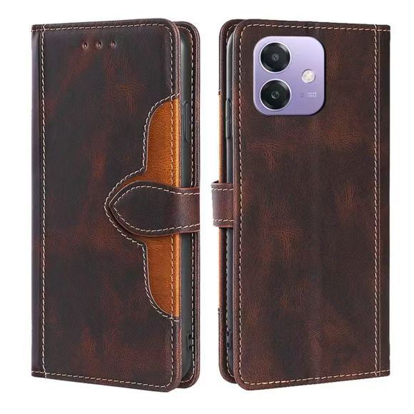 Wallet PU Leather Flip Cover For OPPO A3 4G/ A3X 4G /A40 4G Vintage Leather Durable Protective Cover