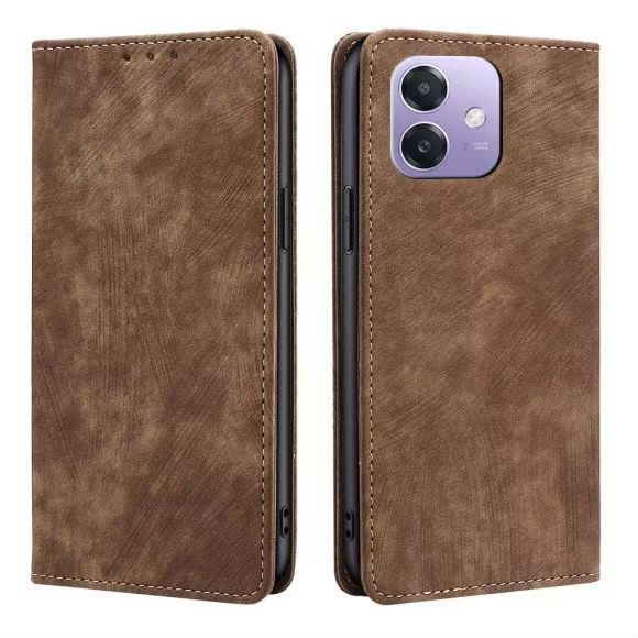 Flip Folio Leather Cover For OPPO A3 4G/ A3X 4G /A40 4G Leather Case Wallet Shockproof Durable Magnetic Clip Closure Phone Case