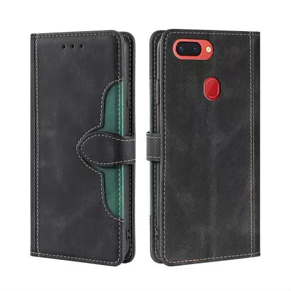 Wallet PU Leather Flip Cover For OPPO R15 Vintage Leather Durable Protective Cover