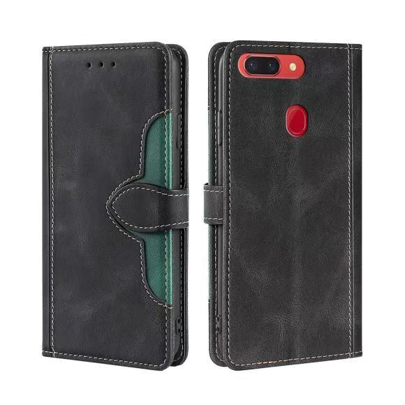 Wallet PU Leather Flip Cover For Oppo R15 Pro Vintage Leather Durable Protective Cover