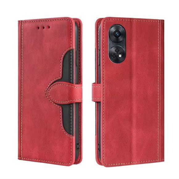 Wallet PU Leather Flip Cover For OPPO Reno 8T 6.43" 4G Vintage Leather Durable Protective Cover