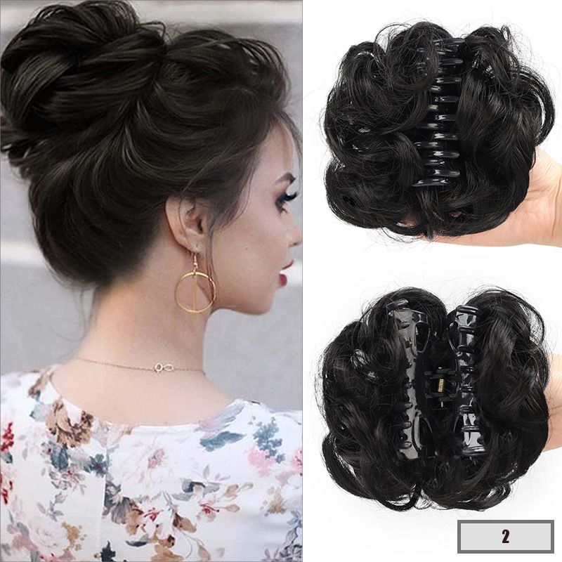 Wig hair band headdress amazon scrunchy clip hair bun bud pill head 15cm50g messy hair band hair bow