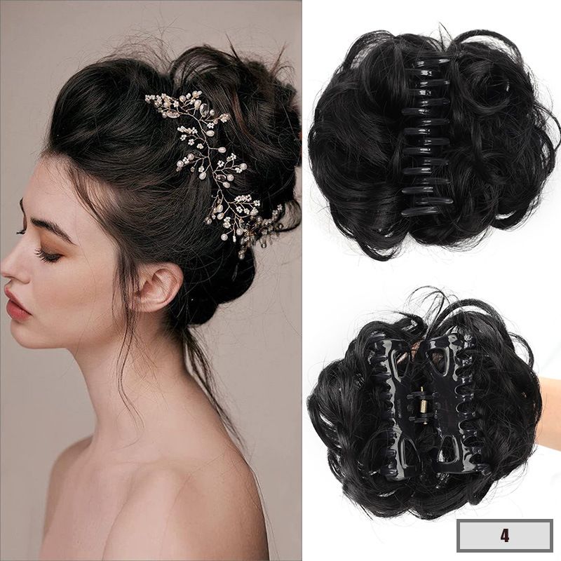 Wig hair band headdress amazon scrunchy clip hair bun bud pill head 15cm50g messy hair band hair bow