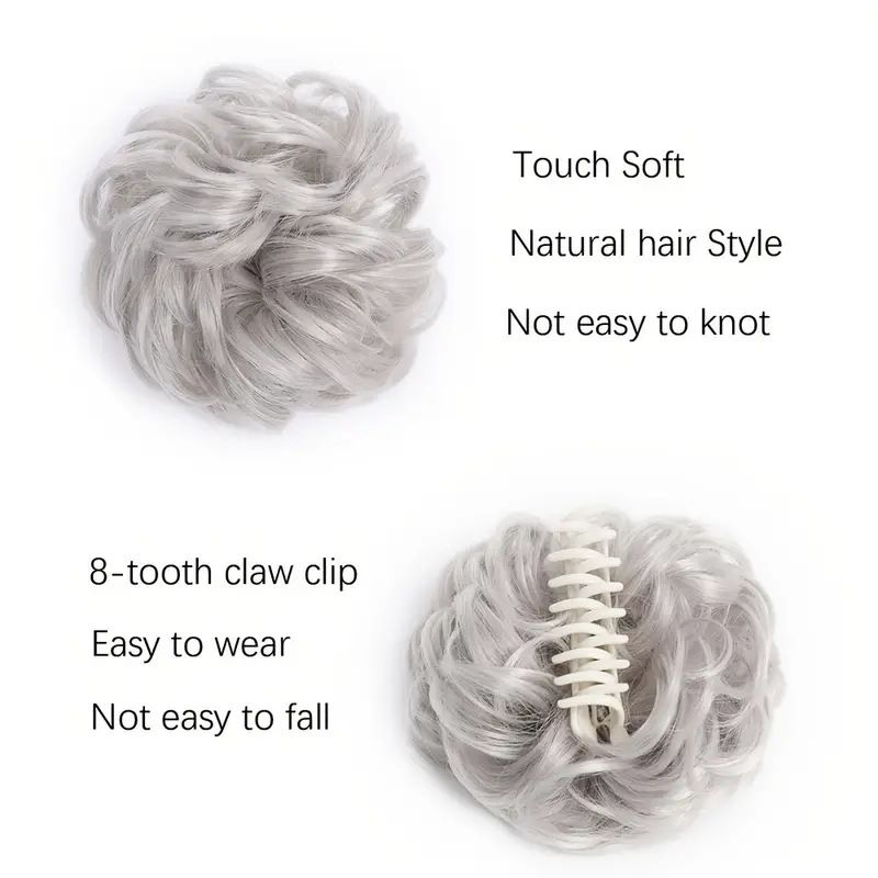 Wig hair band headdress amazon scrunchy clip hair bun bud pill head 15cm50g messy hair band hair bow