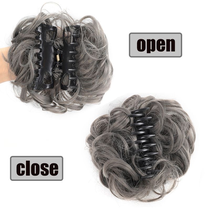 Wig hair band headdress amazon scrunchy clip hair bun bud pill head 15cm50g messy hair band hair bow